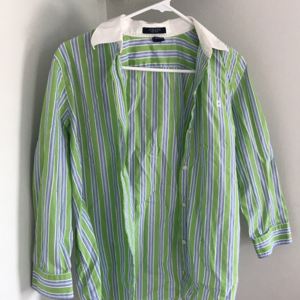 Striped button up